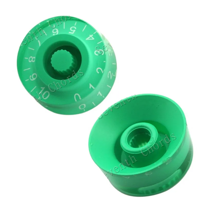 4db/sok Gyönyörű Zöld Sebesség Gombok Az Elektromos Gitár Volume Tone gomb Gomb Pot Kap Gomb Gitár Tartozékok