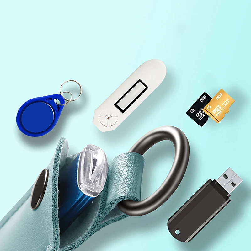 Bőr, U Lemez Tok kulcstartó Jogosultja USB Flash Meghajtó Tároló Táska Pendrive védőburkolat Memory Stick Esetben