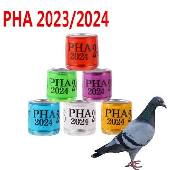 PHA 2023/2024 Galamb Lába Gyűrű Belső Átmérője 8 mm-es Számokkal Alumínium Műanyag Madár Lábát Gyűrű Többszínű Madár Kellékek 60 Db