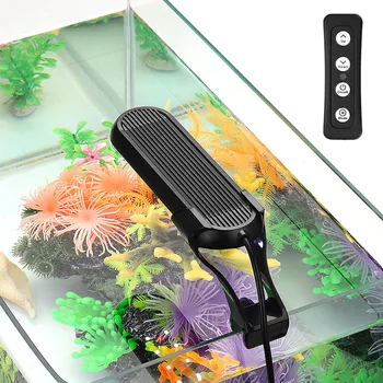 Ultra vékony Tompítása 14 Színek LED-es Akvárium Világítás, Vízi Növény a Fény Vízálló USB Tár DC5V 20-35cm Kis akváriumban