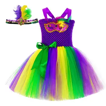 A Lányok Szoknyában Ruha, Gyerek Ruha Hercegnő Ruha, A Lányok A Halloween Mardi Gras Karnevál Party Dress Up