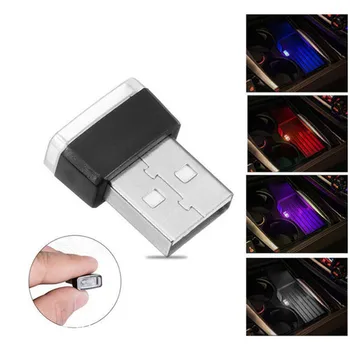 1db Mini LED Autó Lámpa USB Hangulat Fények, a Kia Carens SOLARIS Verna IX25 CUB Ray K2 Naimo Provo K9 Kereszt