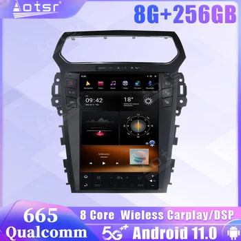 Qualcomm Snapdragon 665 Android 11 autórádió Ford Explorer 2011 2012 2013 2014 2015 2016 SIM-5G GPS Carplay Hifi fejegység
