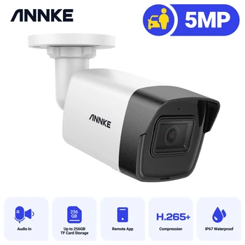 ANNKE Okos 3K 5MP PoE Biztonsági Kamera Emberi/Autó Felderítése, IP Kamera, Térfigyelő Kamerák, Audio Felvétel INFRAVÖRÖS éjjellátó