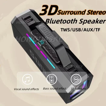 Erőteljes Mélysugárzó Hordozható Karaoke Hang Caixa De Som 18000mAh Újratölthető HIFI Sztereó Surround TWS SODLK Bluetooth Hangszóró