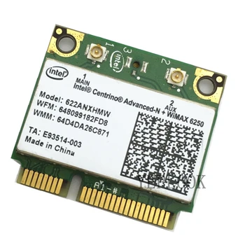 Intel Advanced-N 6250 6250AN 622ANXHMW 300Mbps kétsávos, 2,4 G/5 ghz-es 802.11 a/b/g/n Mini PCI-E, Vezeték nélküli Wifi Kártya
