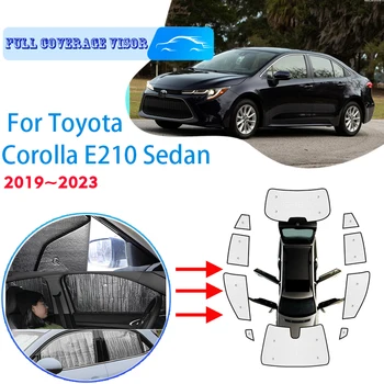 Autó Teljes Burkolatok, Napernyők, hogy A Toyota Corolla E210 Sedan 2019~2023 Anti-UV Autó Fényvédő Ablak Napellenzők Fedezze Tartozékok