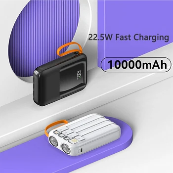 10000mAh Power Bank Mini Külső Akkumulátor 22.5 M Gyors Töltés Powerbank iPhone 14 Xiaomi Huawei Hordozható Töltő Poverbank