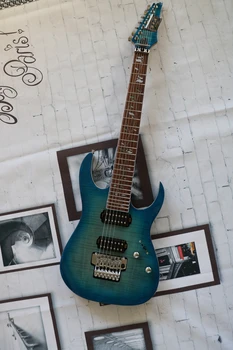 Kék SZEMET gitár, kiváló minőségű, rózsa fa fingerboard, bestseller gitár, fizikai lövés