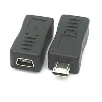 Micro USB-Férfi-Mini USB Női Adapter Csatlakozó Átalakító Adapter a Mobil Telefonok, MP3