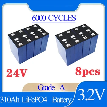 8PCSA-osztály 3.2 V 310AH Lifepo4 akkumulátor 24V-os lítium-vas-foszfát, amely alkalmas a fény elektromos járművek andrechargeablebatteries