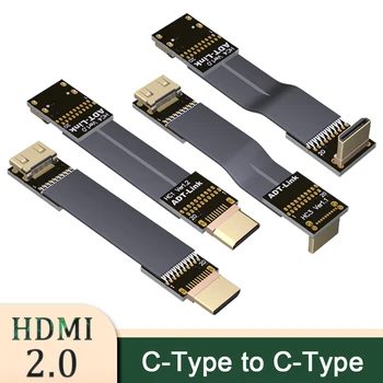 A DJI HD MI FPV Csatlakozó Flexibilis Kábel 90/270Degree Mini HD Férfi-Nő FFC 20pin, hdmi-kompatibilis c típus Lapos Szalag Kábel
