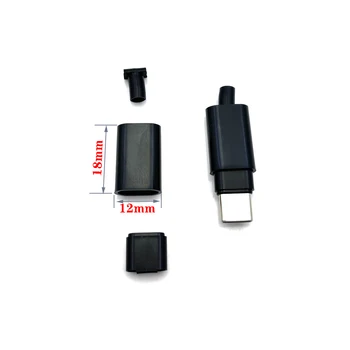 C-TÍPUSÚ Műanyag héj csatlakozó készlet fedél USB-C töltés Dugók Műanyag ház adatkábel tartozékok C-Típusú Műanyag burkolat