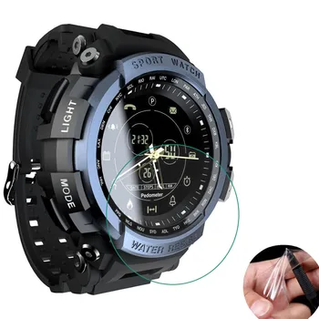3pcs Puha Védőfólia Őr LOKMAT MK28 Bluetooth Smart Óra Digitális Smartwatch képernyővédő fólia Burkolattal (Nem Üveg)