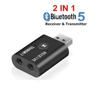 2020-ra az új Bluetooth 5.0 Audio Adó-Vevő Mini, 3,5 mm-es AUX USB Sztereó Zene Vezeték nélküli Adapter A TV-készülék PC Fejhallgató