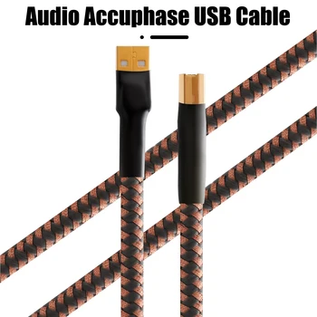 Audio Accuphase USB Kábel, Arany-Lemez B Plug OFC Réz Adat Kábel ÚJ