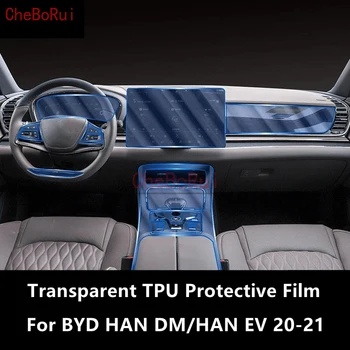 A BYD HAN DM/HAN EV 20-21 Autó Belső középkonzol Átlátszó TPU Védőfólia Anti-karcolás Javítás FilmAccessoriesRefit