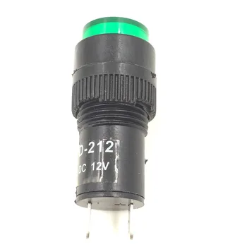 Gyári Tartozék 10 Db Neon 12mm Mutató Kísérleti Lámpa Lámpa 12V Zöld