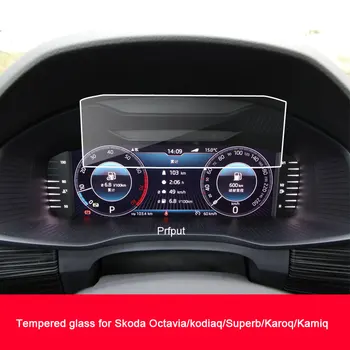 Skoda Octavia A7 fl 2019-es edzett üveg kijelző védő fólia autó műszerfal műszerfal panel fedél pad sebesség kijelző védő fólia