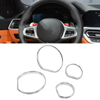 Autó Dekoráció 4db Sebességmérő Keretek Anti-semmiből Nyomtávú Tárcsa Gyűrűk Kárpitozás, BMW E46