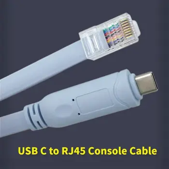 USB-C Rj45 Kábel Konzol Kábel USBC, Hogy RJ 45 Kiterjesztését Cabo RS232 FTDI Eredeti Behozott Chip Cisco Router, Switch Vonal