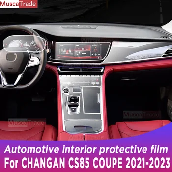A CHANGAN CS85 COUPE 2022 2023 Sebességváltó Panel Navigációs Képernyő Autóipari Belső TPU Védőfólia Anti-Semmiből Accessorie