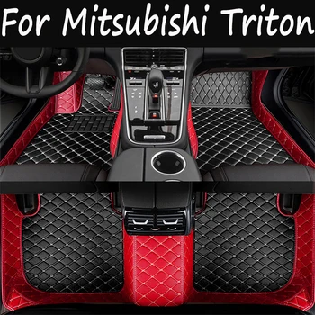 Autószőnyeg Teljes Állítsa be A Mitsubishi Triton L200 Sportero Vadász Strakar KA 2005~2014 Vízálló Szőnyeg Autó Tartozékok Belső