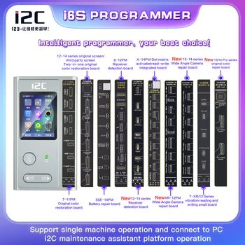 i2C i6s Programozó iPhone 5SE 6 7 8 X 11 12 13 14 Pro Max Kamera/Igaz Hang/Arc ID Javítás LCD Képernyő/Akkumulátor Helyreállítási Teszter