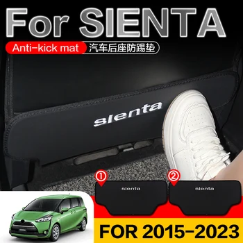 A Toyota SIENTA Anti-piszkos pad 2023 Szénszálas Hátsó Tartozékok Tartozék Autó belső Ülés anti kick pad Védő Szőnyeg