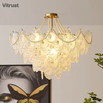 Északi Modern Luxus Kristály Csillár Kreatív LED Lámpa Nappali Étkező Hálószoba E14 Izzó