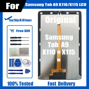 Új 8.7 hüvelykes Samsung Tab A9-es SM-X110 SM-X115 X110 X115 Érintőképernyős LCD Kijelző Digitalizáló Üveg Panel Közgyűlés