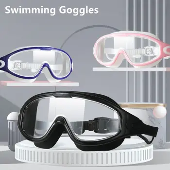 Anti-Köd Úszik Védőszemüveg Szakmai Állítható Nagy Keret Úszni Szemüveg Anti-UV Széles Látás Vízálló vízisportok Szemüveg