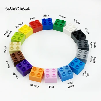 Smartable Nagy Tégla 2x2 építőkövei Kompatibilis Alkatrészek nagy Márkák Kreatív Játékok A Gyermekek Alacsony Életkor Ajándék 20db/Set