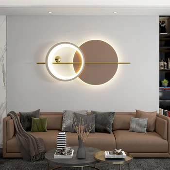 Modern, LED-es Fali Lámpák Nappali TV Háttér Hálószoba, Folyosó Fény, Otthon Beltéri Dekoráció kapcsoló 100cm 120cm Gyertyatartó Fények