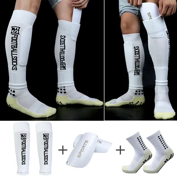 készlet felnőtt 1 ifjúsági labdarúgó szakmai lábát borító sport-labdarúgás shin egérpadok támogatás lábát borító labdarúgás zokni