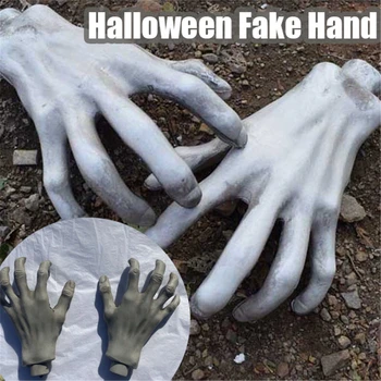 Halloween Dekoráció Hamis Ijesztő Kezét Kísérteties Kezét Reális Csontváz Tábor Halloween Party Kellék