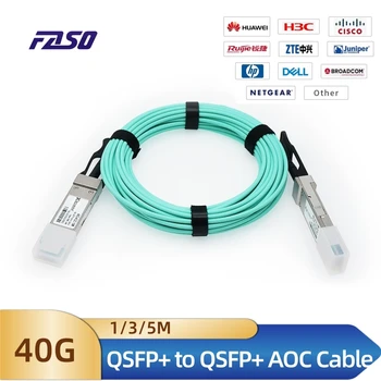 40G QSFP+, hogy QSFP+ 1M/3M/5M OM3-Aqua AOC Aktív Optikai Kábel 1-5M, a Cisco,a Huawei,MikroTik,HP,Intel, Stb...Kapcsoló