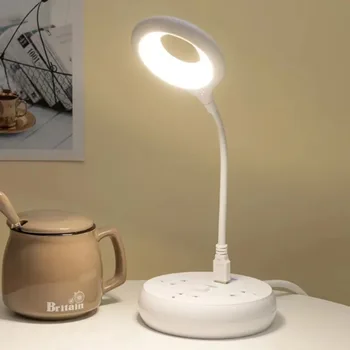 LED asztali Lámpa Hálószoba olvasólámpa Mini Összecsukható asztali Lámpa Közvetlen USB Csatlakozó Hordozható Este Lámpa Kollégiumi Diák Éjjeli Lámpa