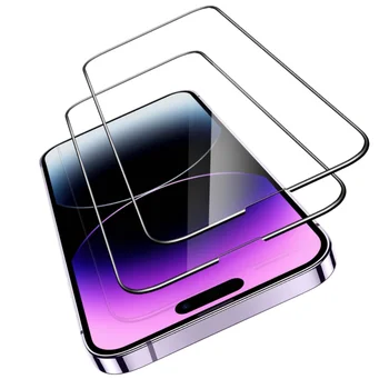 2DB Edzett Üveg iPhone 13 12 11 Pro Max Mini képernyővédő fólia iPhone 14 Pro 7 8 6 6 Plusz SE 2020 X XR Xs Max Üveg