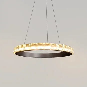 LED Luxus Márvány Arany Fekete Fényezés Lógó Lámpa Csillár Világítás Felfüggesztés Lámpatest Lampen Nappali