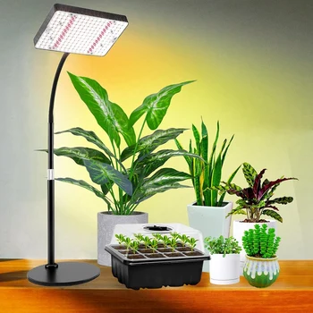1 DB Asztal Nő Fények Beltéri Növények UV-IR Teljes Spektrumú Növény Lámpa Magassága Állítható