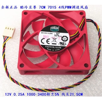 Eredeti Cooler Master DC12V 0.25 EGY 7015 70*70*15MM 70MM hűtőventilátor FA07015L12LPB AMD CPU-Hűtő Ventilátor-4 TŰS PWM 1000-3400RPM